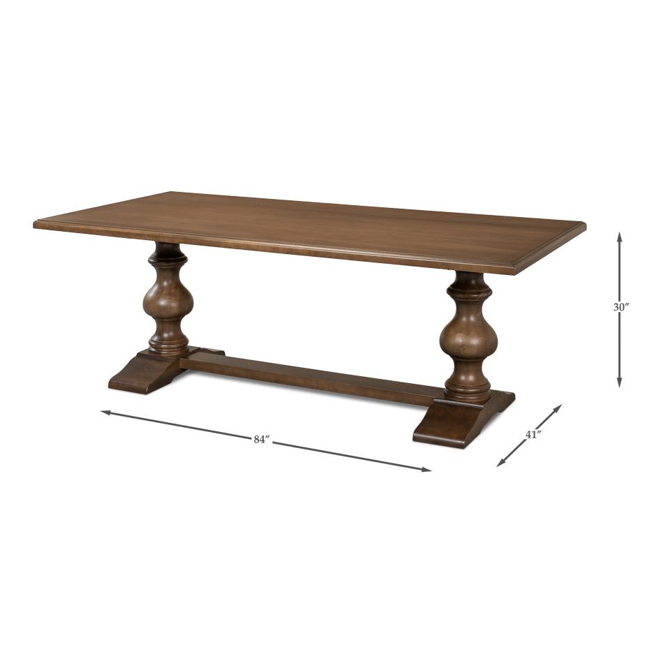 Lionisio Trestle Dining Table 84"