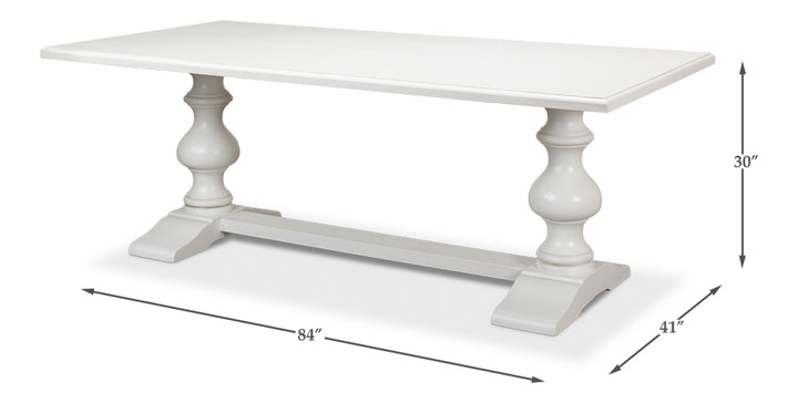 Lionisio Trestle Dining Table 84"