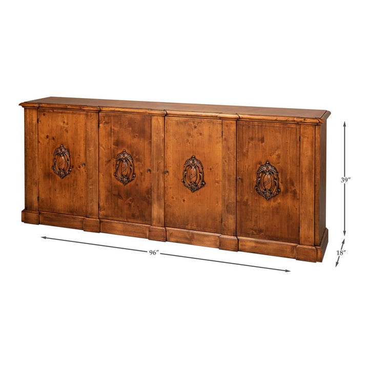 Sideboards & Credenzas Crested Wall Cabinet