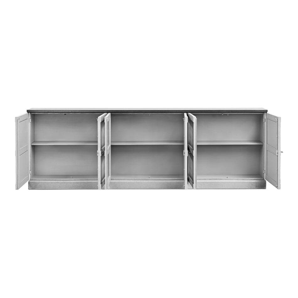 Six Door Console-SARREID-SARREID-R239-04T01-Bookcases & CabinetsGrey-5-France and Son