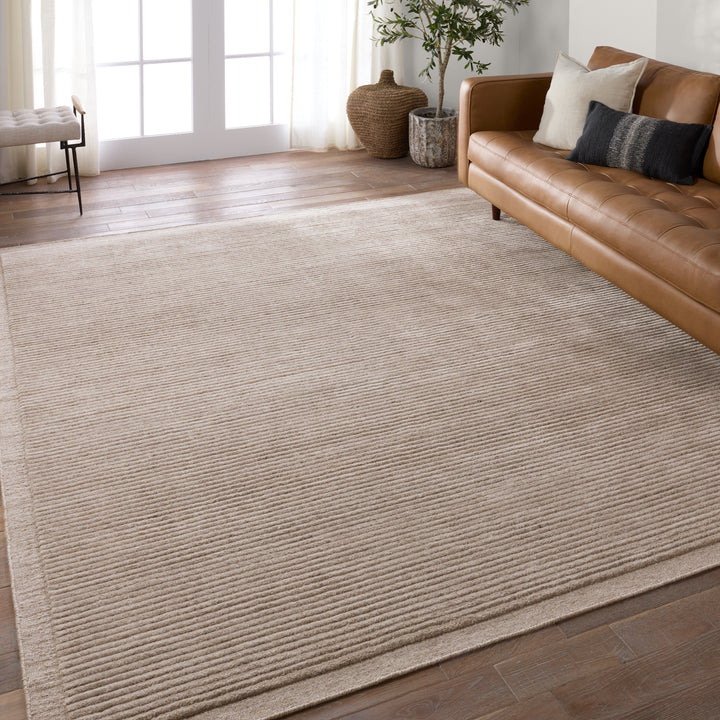 Sirvat Handwoven Indoor/Outdoor Solid Light Brown Area Rug (2'X3')