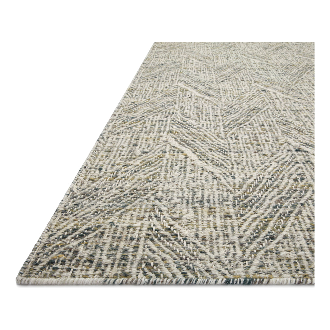 Loloi Raven Moss / Ivory 18" x 18" Sample Rug