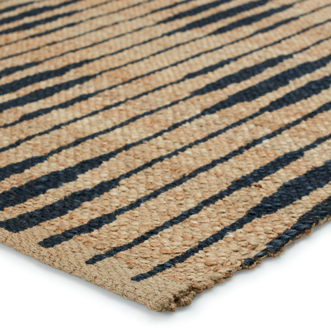 Jaipur Living Atolia Handmade Trellis Natural/ Navy Runner Rug (2'6"X9')