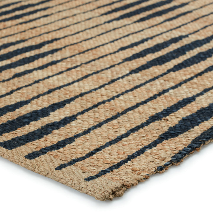 Jaipur Living Atolia Handmade Trellis Natural/ Navy Runner Rug (2'6"X9')