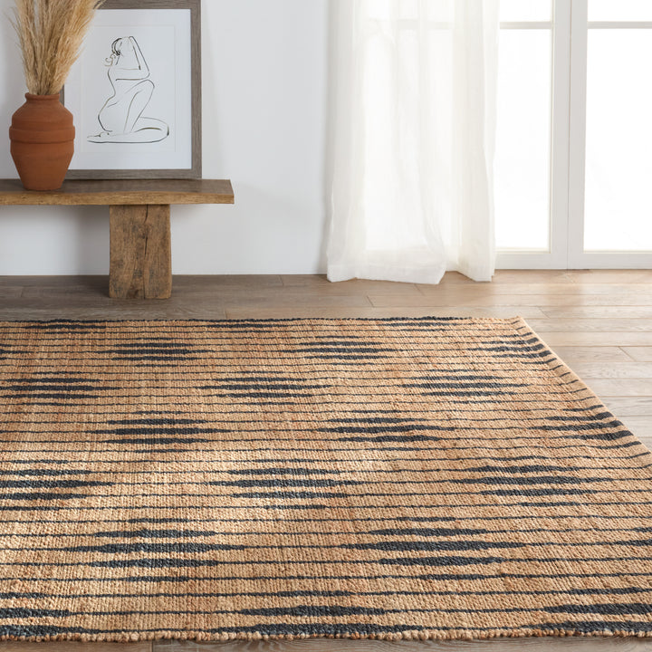 Jaipur Living Atolia Handmade Trellis Natural/ Navy Runner Rug (2'6"X9')