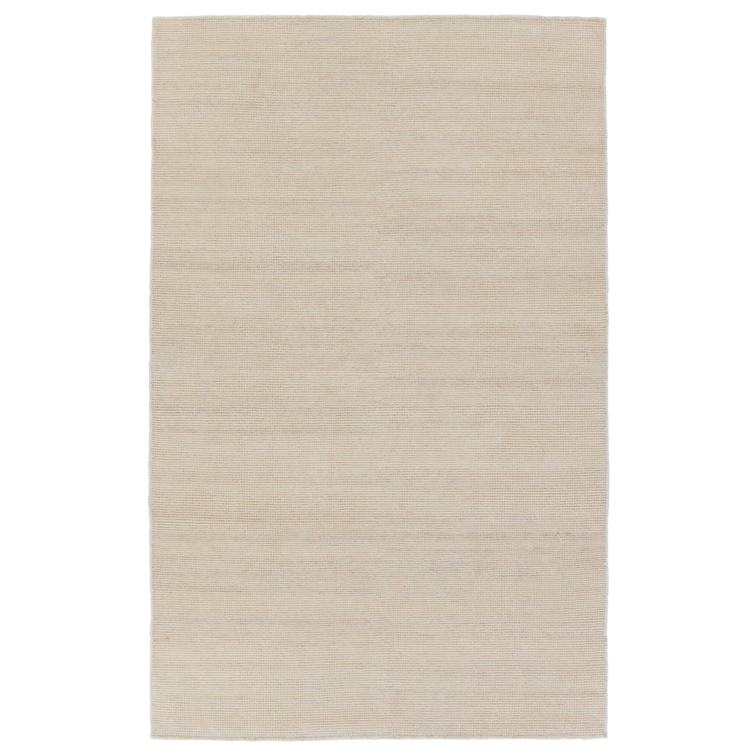 Jaipur Living Limon Solid Cream/ Light Brown Area Rug (9'X12')