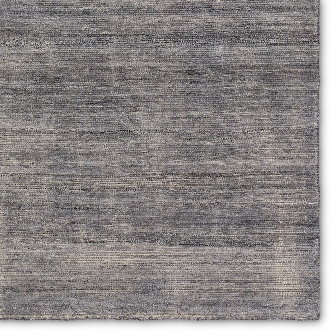 Jaipur Living Limon Indoor/ Outdoor Solid Gray/ Blue Runner Rug (3'X10')