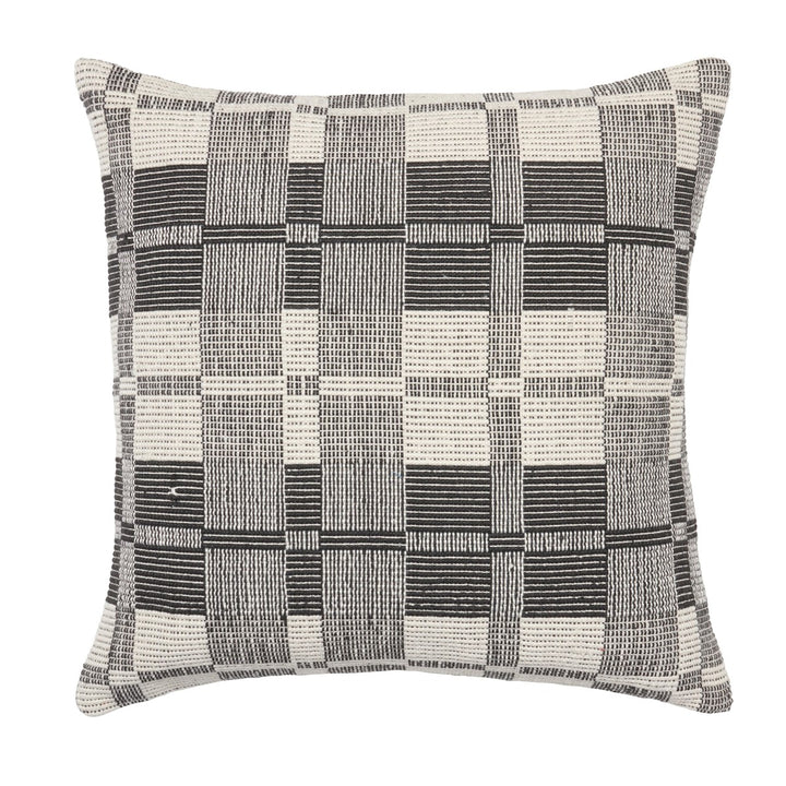 Jaipur Living Wren Striped Black/ Cream Poly Fill Pillow (24" Square)