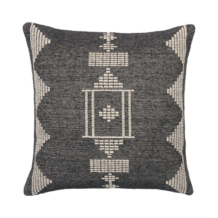 Jaipur Living Anouk Tribal Black/ Cream Down Pillow (22" Square)