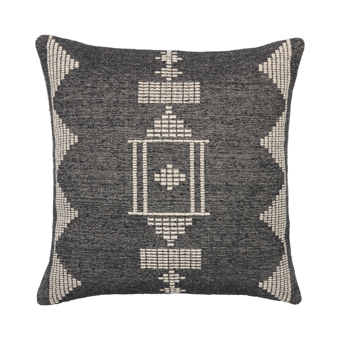 Jaipur Living Anouk Tribal Black/ Cream Poly Fill Pillow (22" Square)