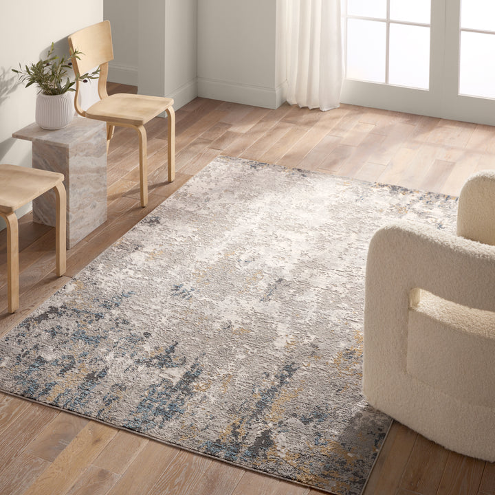 Jaipur Living Lancet Abstract Silver/Blue Area Rug (8'X10')