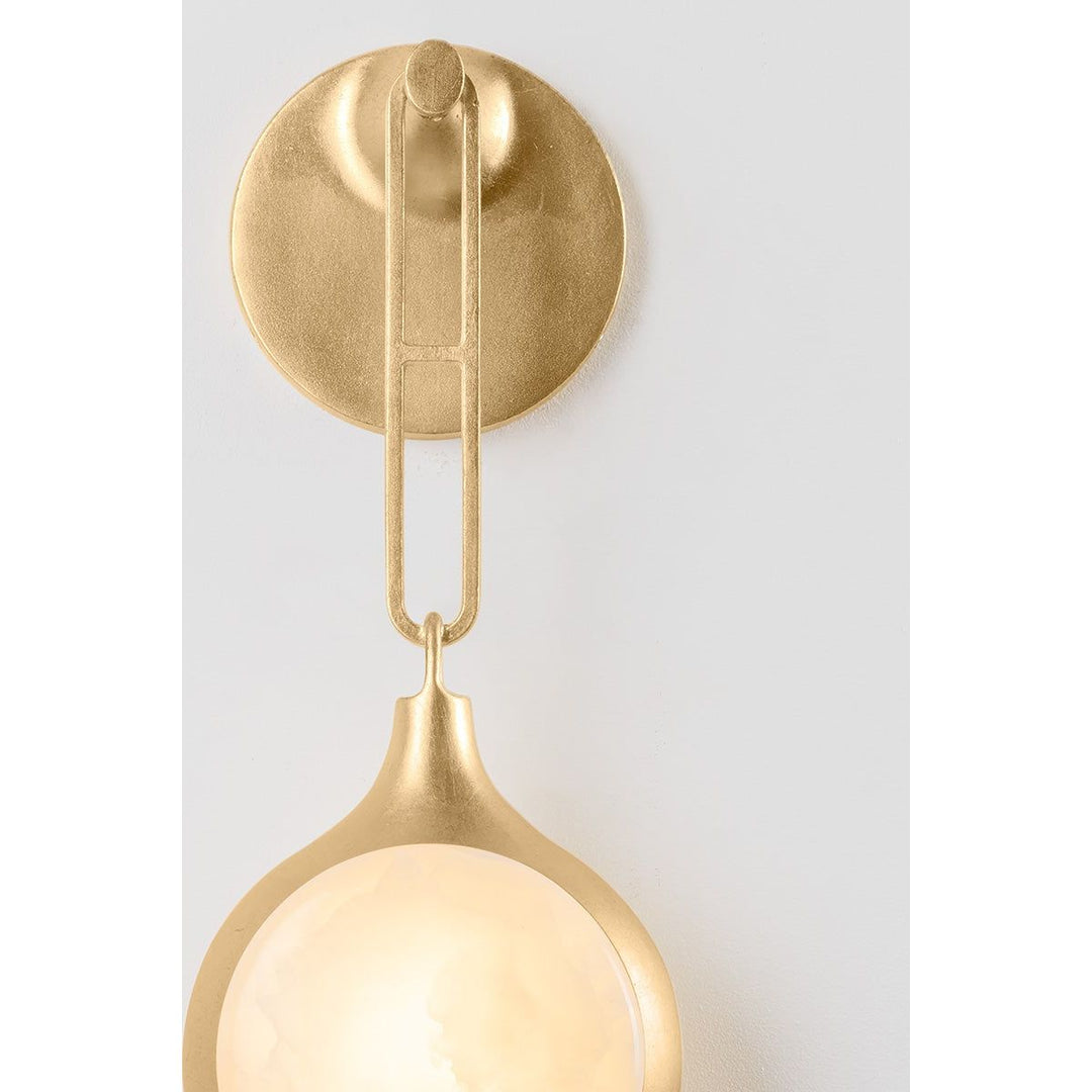 Riviere Wall Sconce - Vintage Gold Leaf