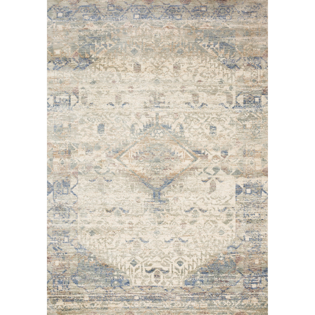 Loloi Revere Ivory / Blue 5'-0" x 8'-0" Area Rug