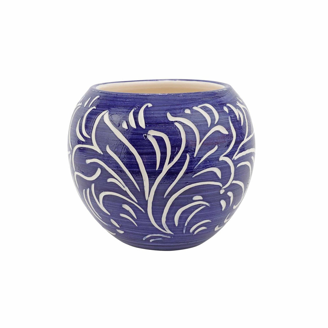 Rustic Garden Scroll Round Cachepot - Default Title