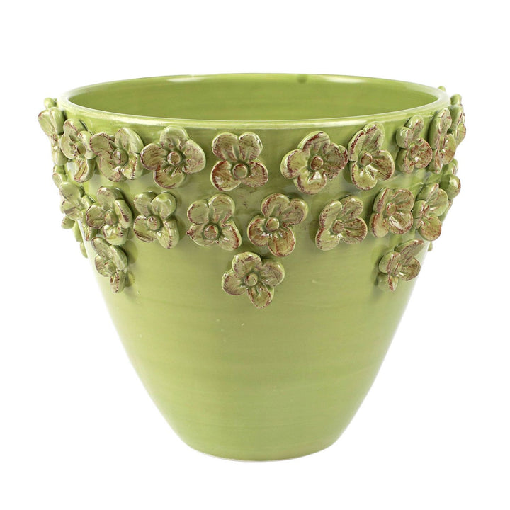 Rustic Garden Cachepot - Pistachio / Medium