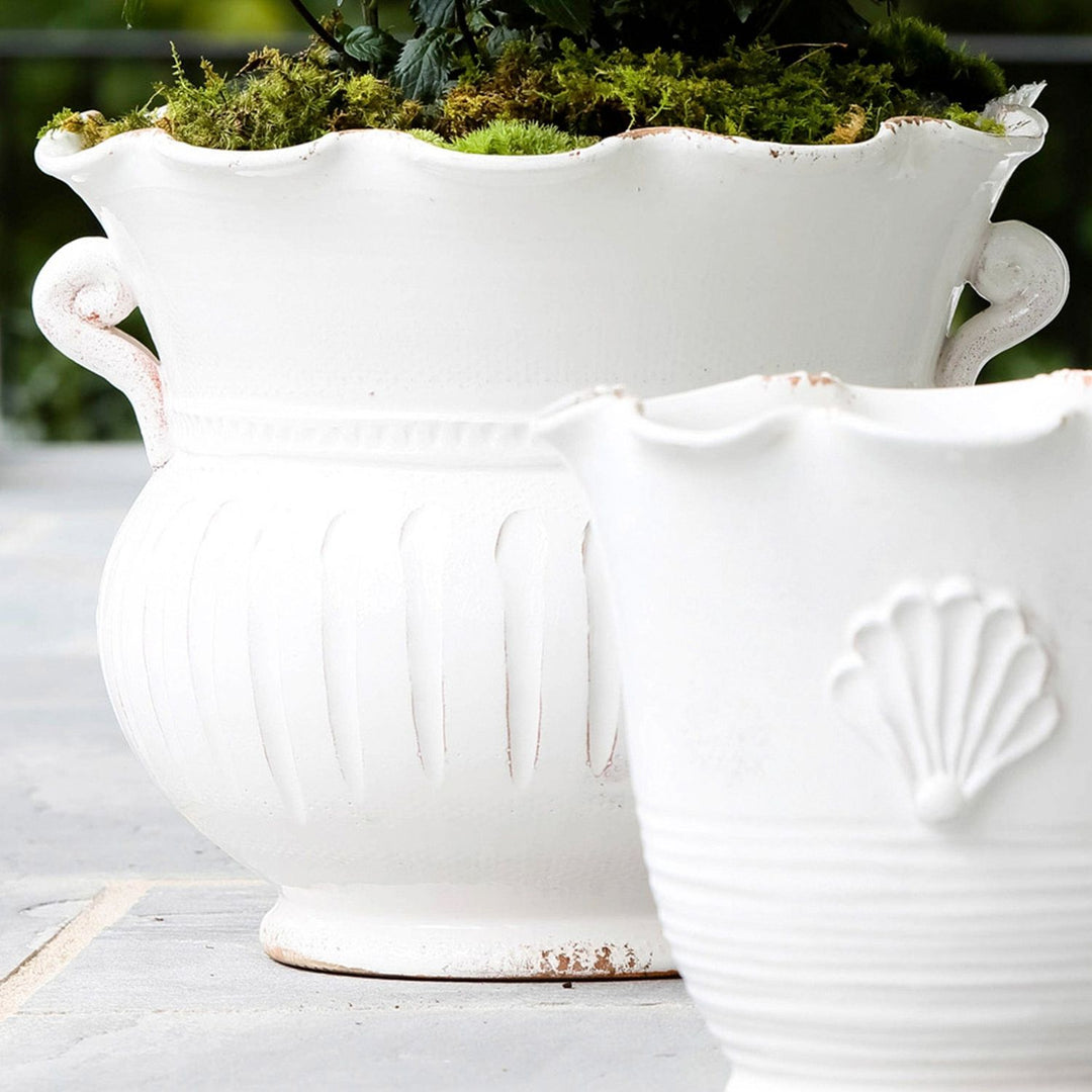 Rustic Garden Scallop Planter