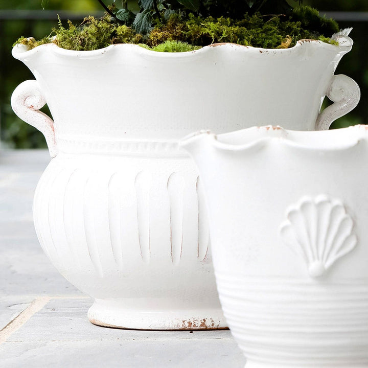Rustic Garden Scallop Planter
