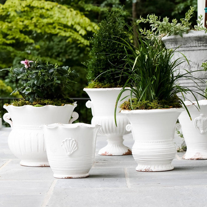 Rustic Garden Scallop Planter