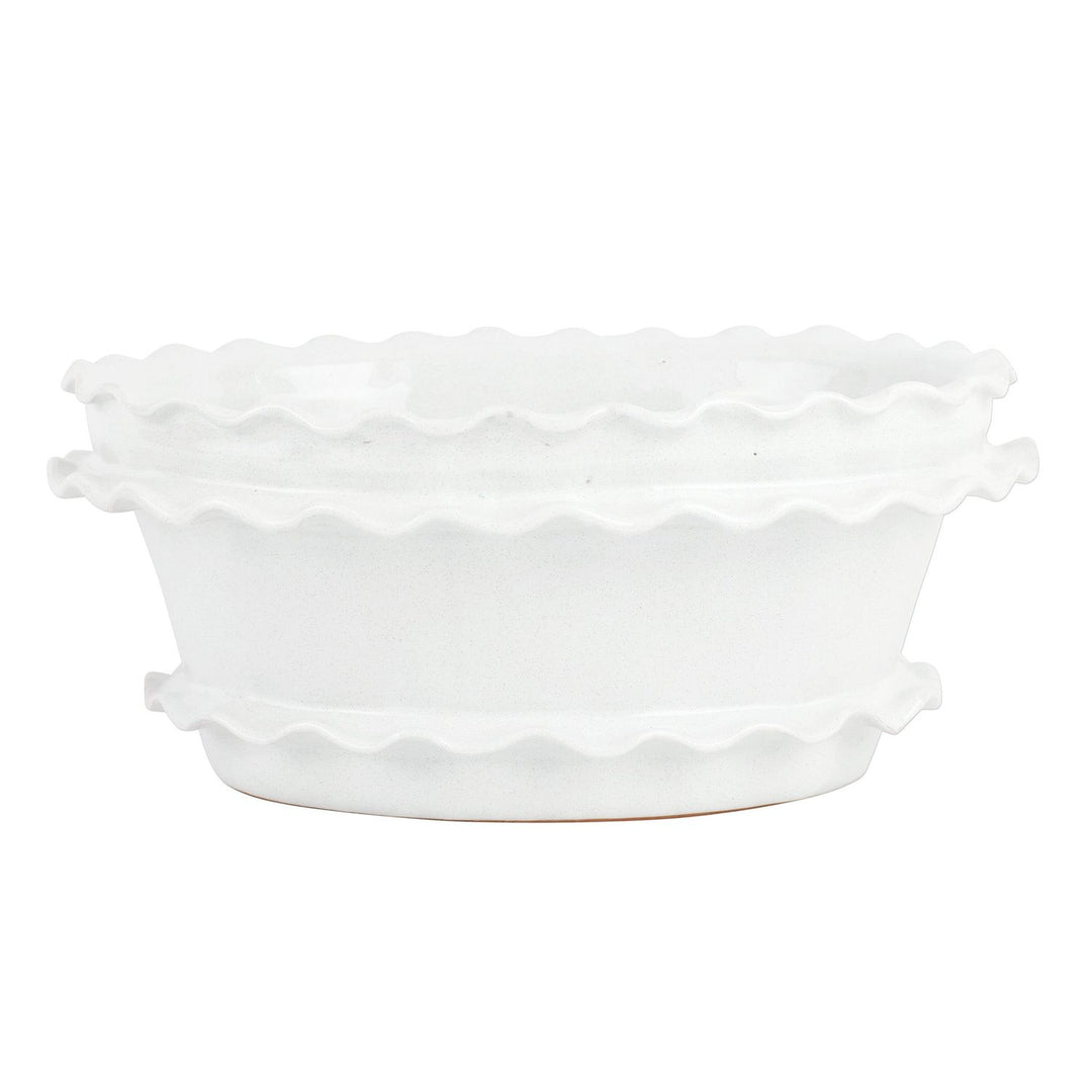 Rustic Garden Ruffle Oval Planter - Default Title
