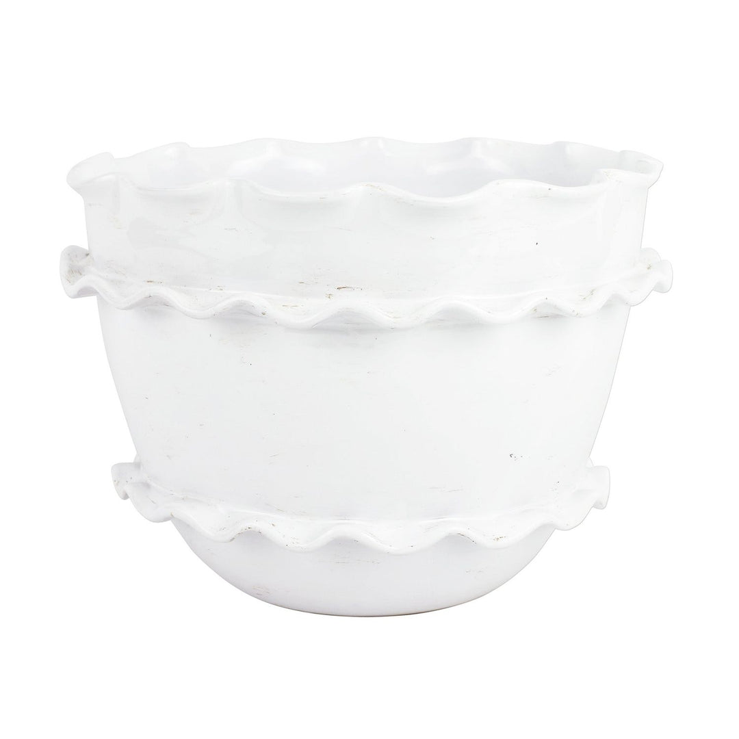 Rustic Garden Ruffle Round Planter - Default Title