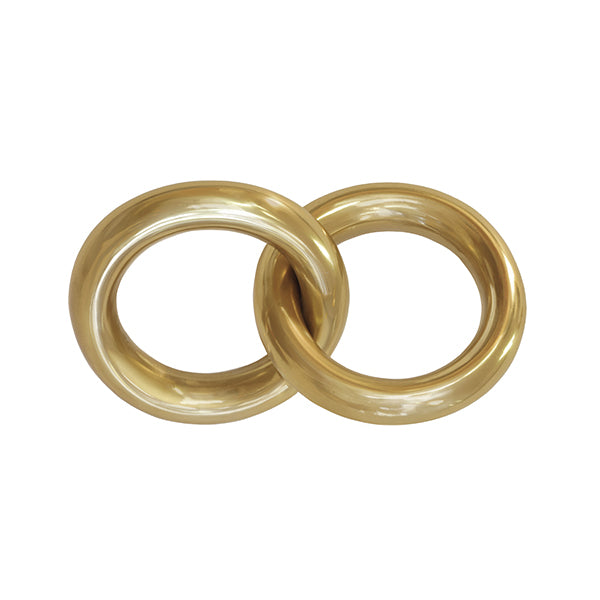 Decorative Objects Circle Link Object In Shiny Brass Finish
