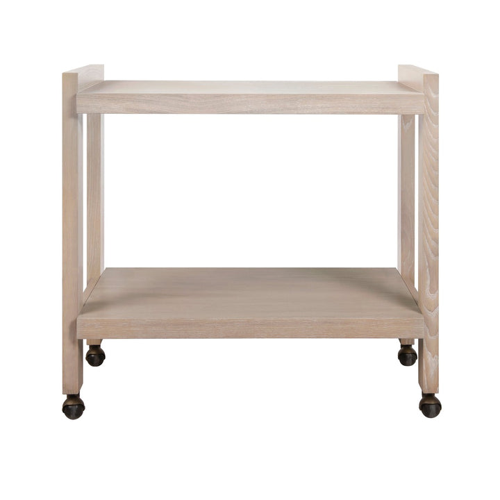 Rockwell - Minimalist Bar Cart In Light Cerused Oak