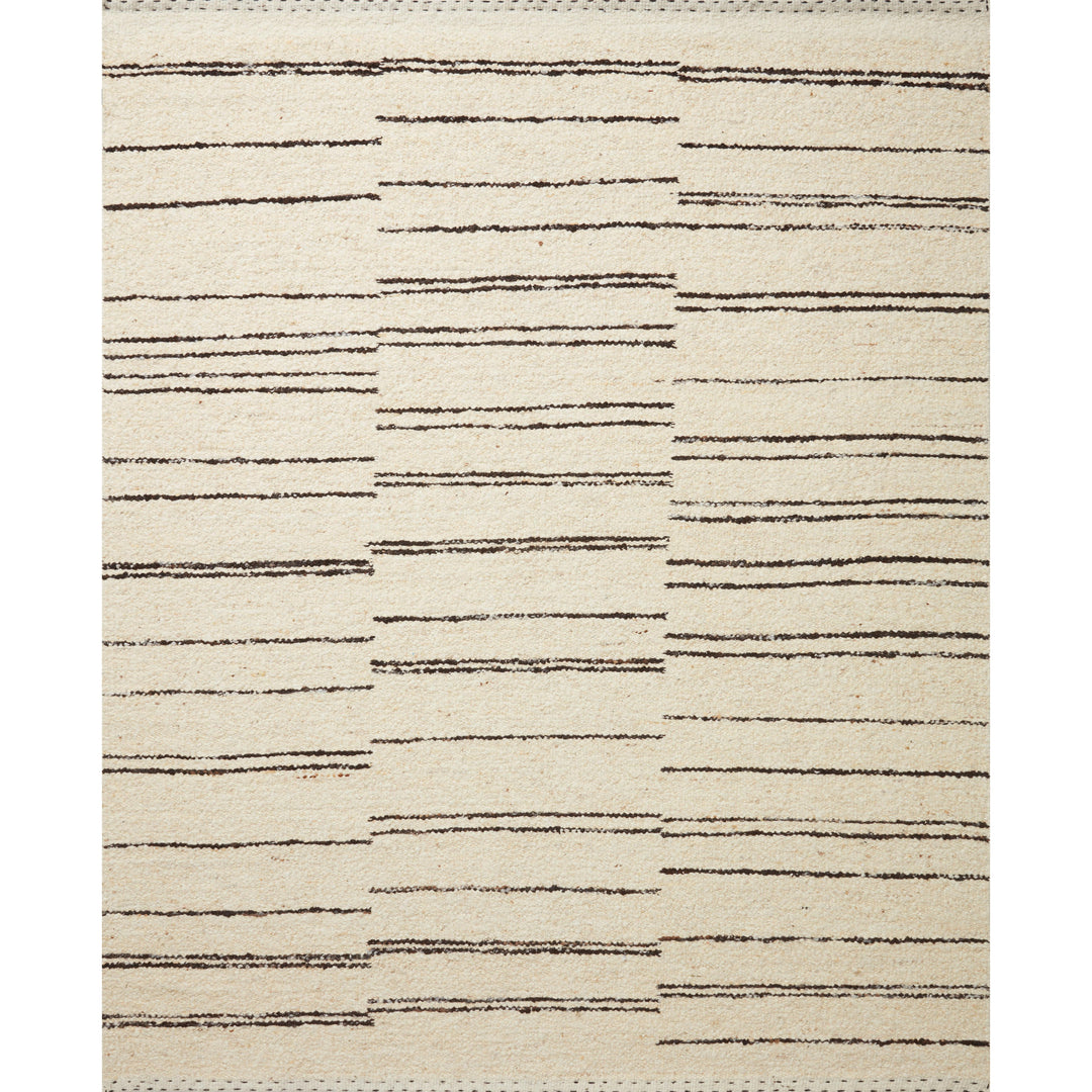 Loloi Roman Natural / Charcoal 4'-0" x 6'-0" Accent Rug