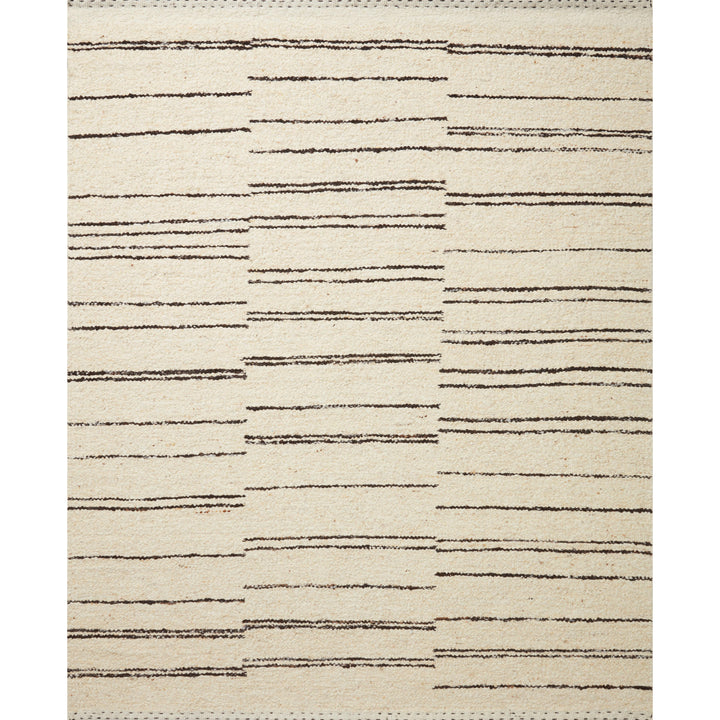 Loloi Roman Natural / Charcoal 4'-0" x 6'-0" Accent Rug