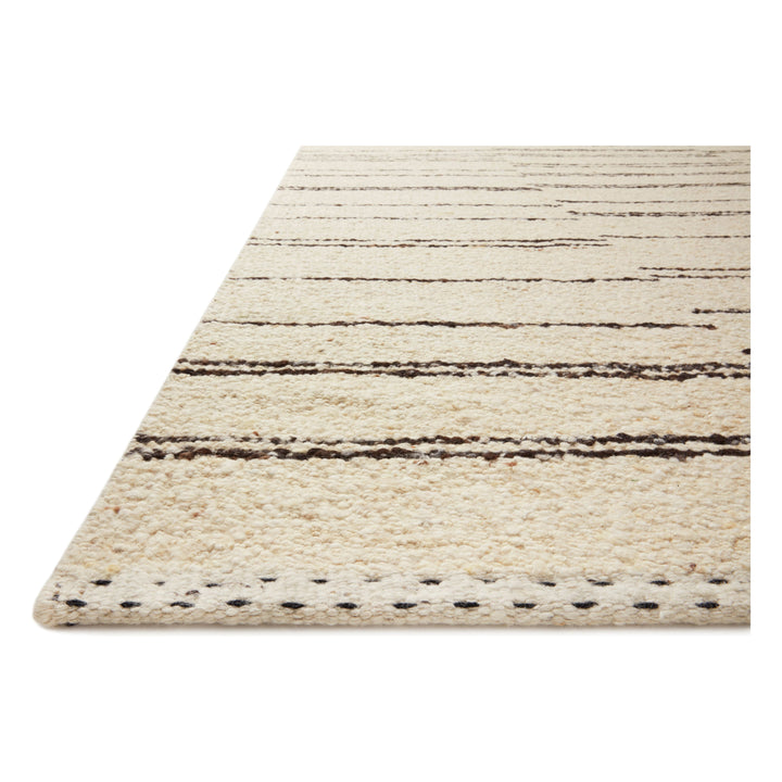 Loloi Roman Natural / Charcoal 4'-0" x 6'-0" Accent Rug