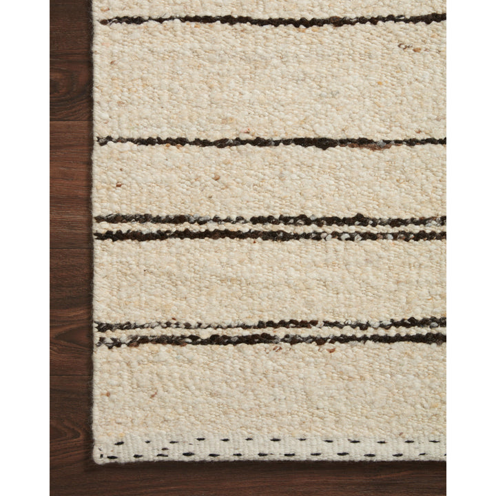 Loloi Roman Natural / Charcoal 4'-0" x 6'-0" Accent Rug