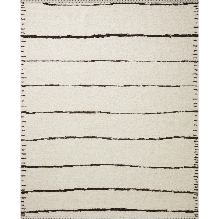 Loloi Roman Ivory / Black 18" x 18" Sample Rug