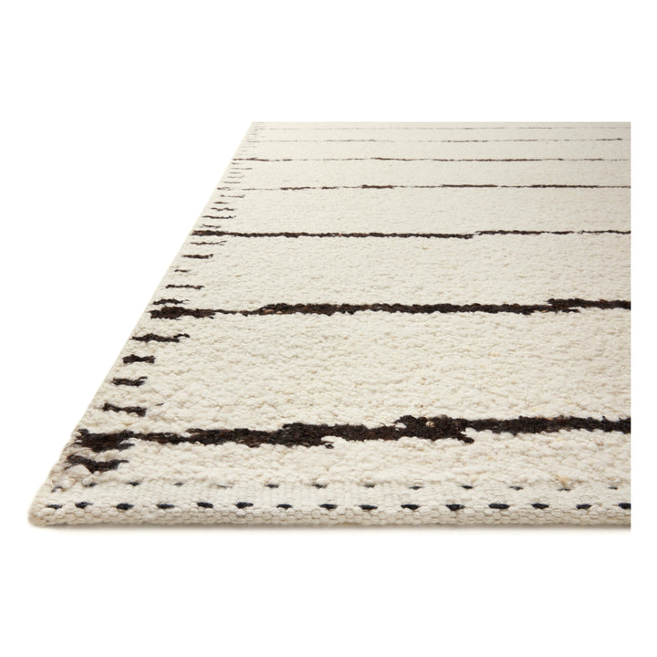 Loloi Roman Ivory / Black 18" x 18" Sample Rug