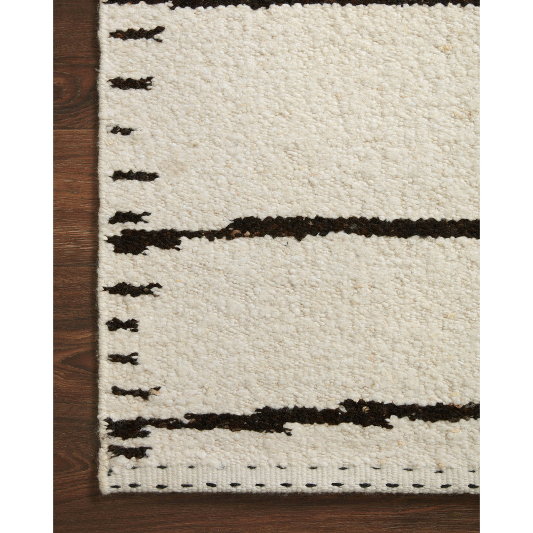 Loloi Roman Ivory / Black 18" x 18" Sample Rug