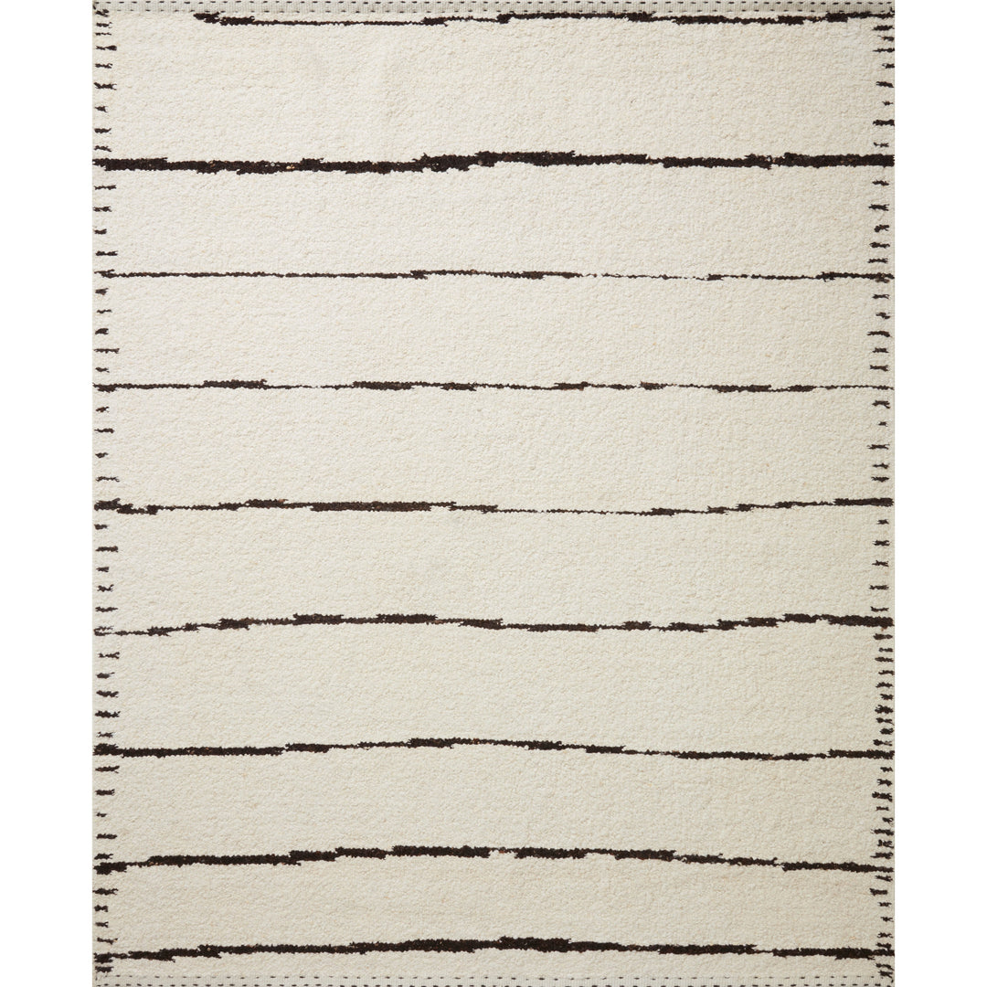 Loloi Roman Ivory / Black 5'-6" x 8'-6" Area Rug