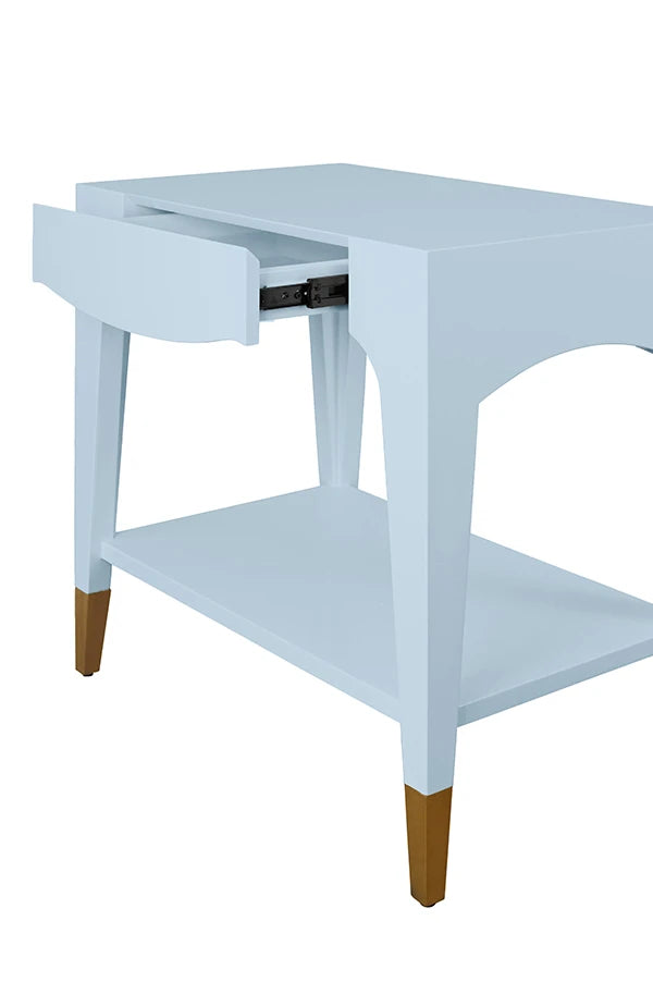 Ronny Tapered Leg One Drawer Side Table