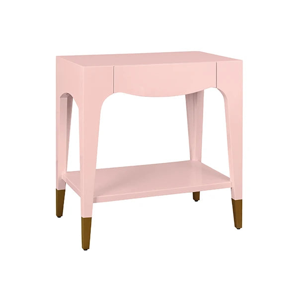 Ronny Tapered Leg One Drawer Side Table