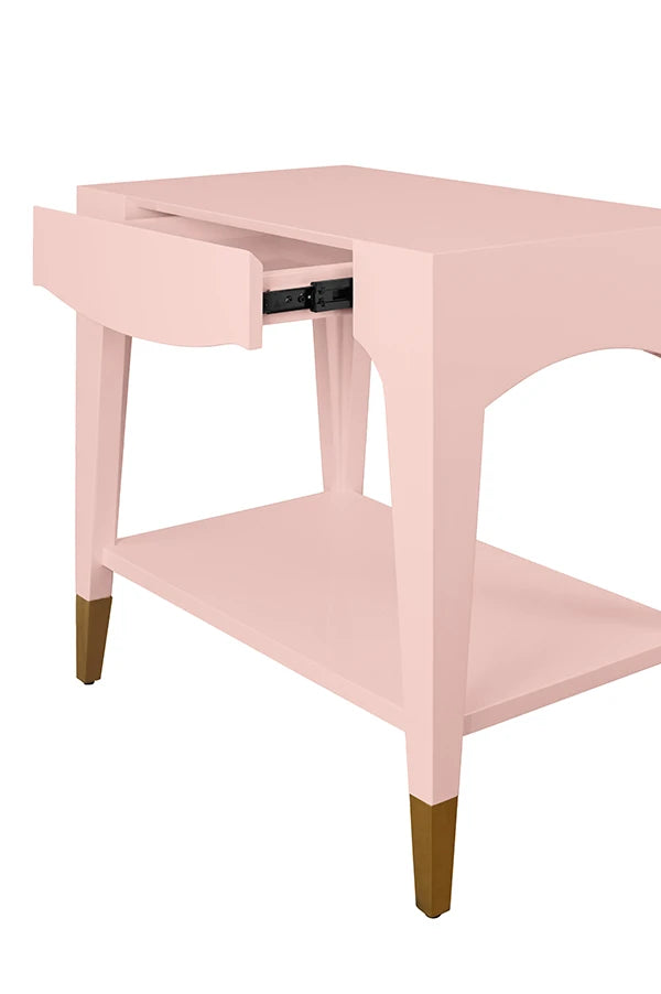 Ronny Tapered Leg One Drawer Side Table