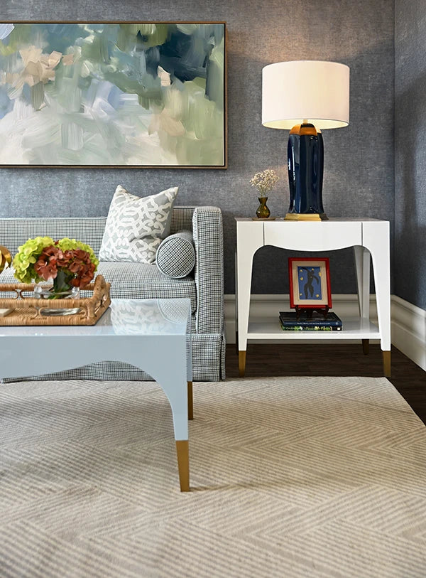 Ronny Tapered Leg One Drawer Side Table