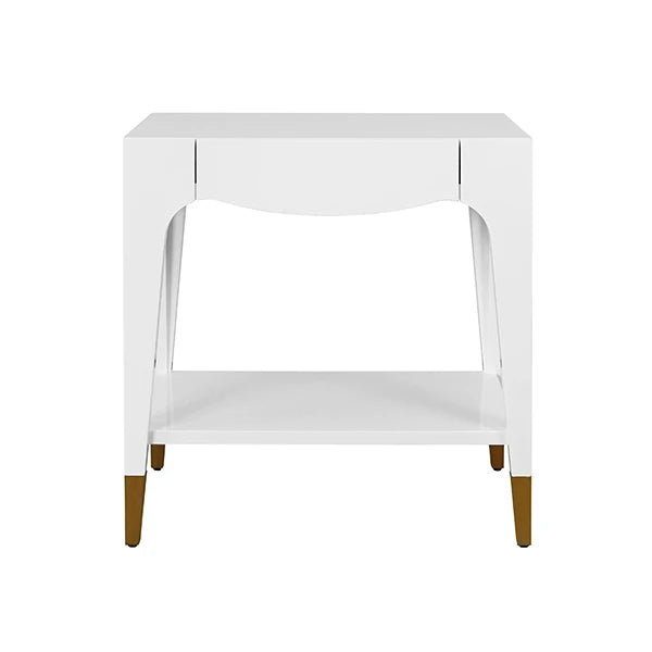 Ronny Tapered Leg One Drawer Side Table