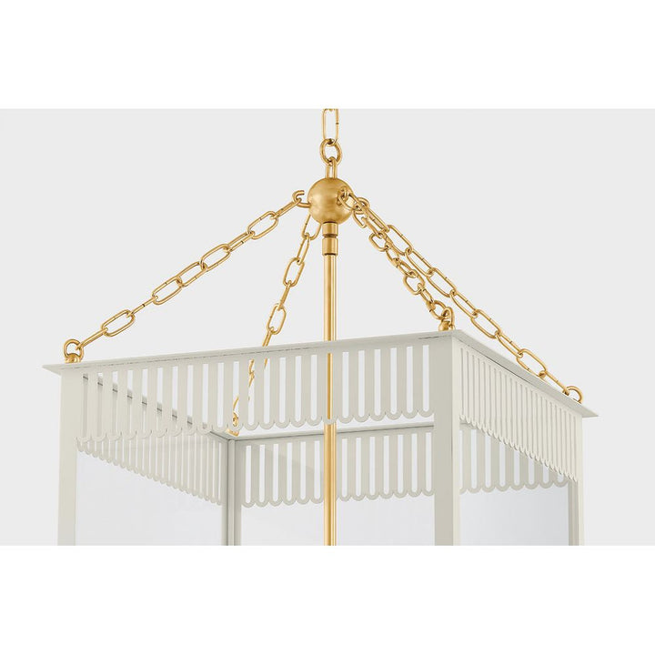 Pendants Rosalie Lantern-Aged Brass/Soft Cream