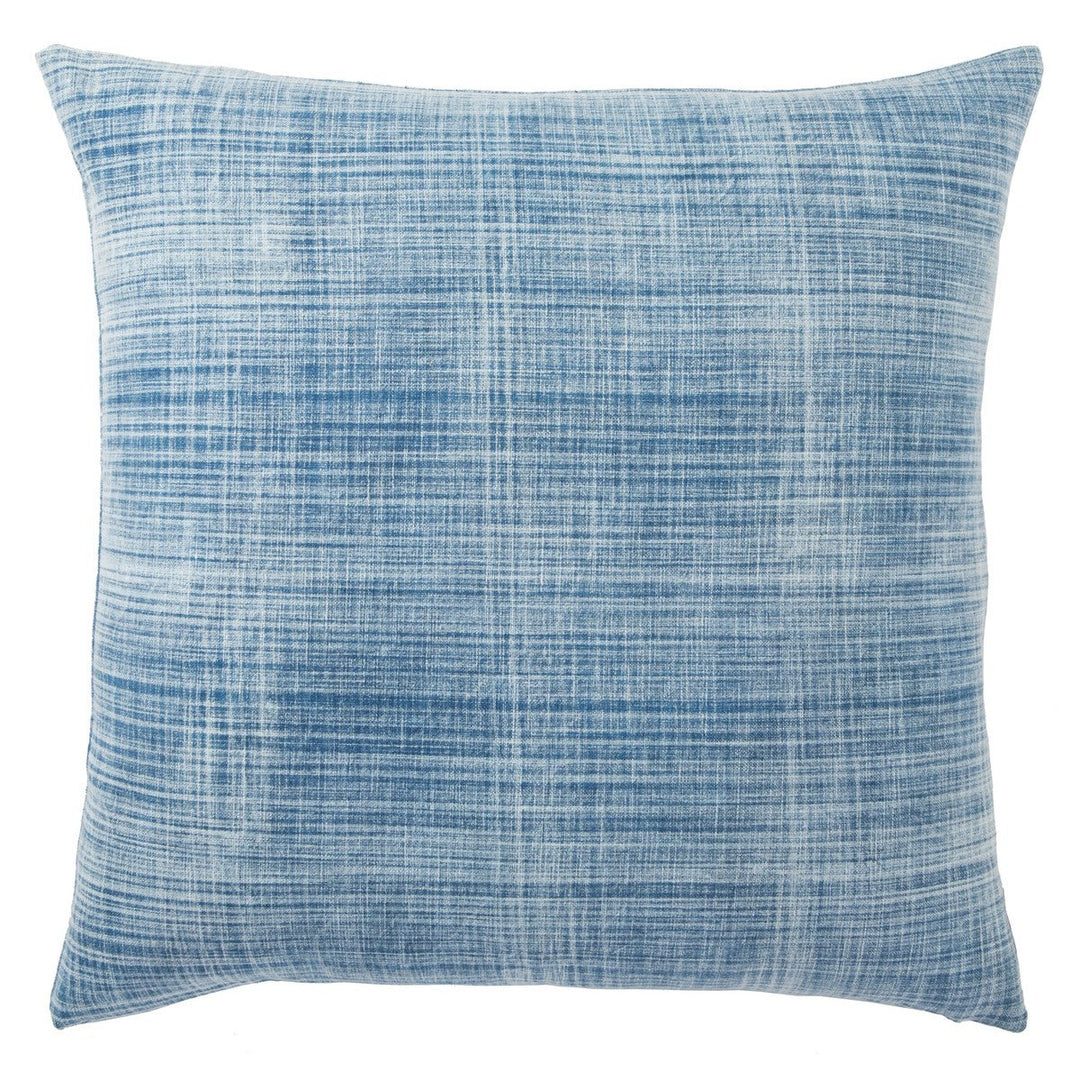 Jaipur Living Morgan Solid Blue/ White Down Pillow (22" Square)