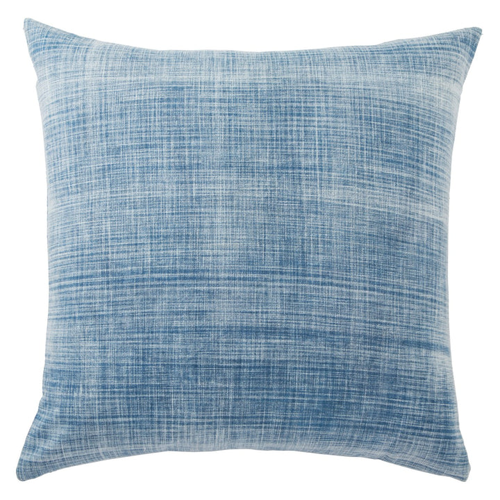 Jaipur Living Morgan Solid Blue/ White Down Pillow (22" Square)