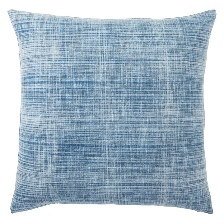 Jaipur Living Morgan Solid Blue/ White Pillow Cover (22" Square)