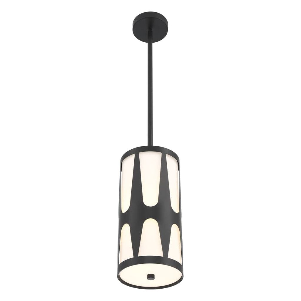 Royston 1 Light Pendant-Crystorama Lighting Company-CRYSTO-ROY-801-BK-PendantsBlack-3-France and Son