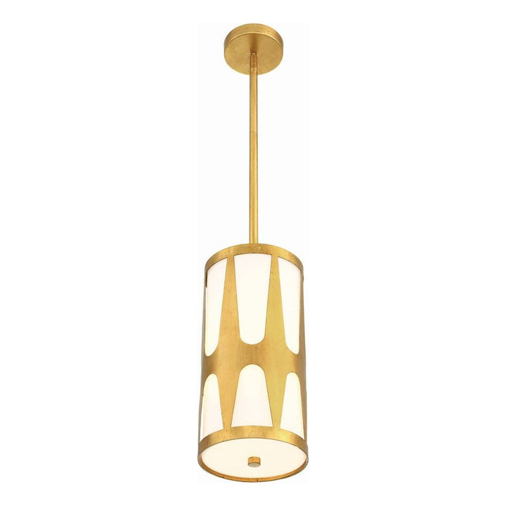 Royston 1 Light Pendant-Crystorama Lighting Company-CRYSTO-ROY-801-BK-PendantsBlack-5-France and Son