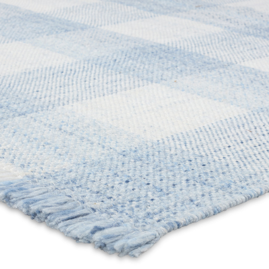 Jaipur Living Truce Handmade Indoor/Outdoor Striped Light Blue/ Ivory Area Rug (5'X8')