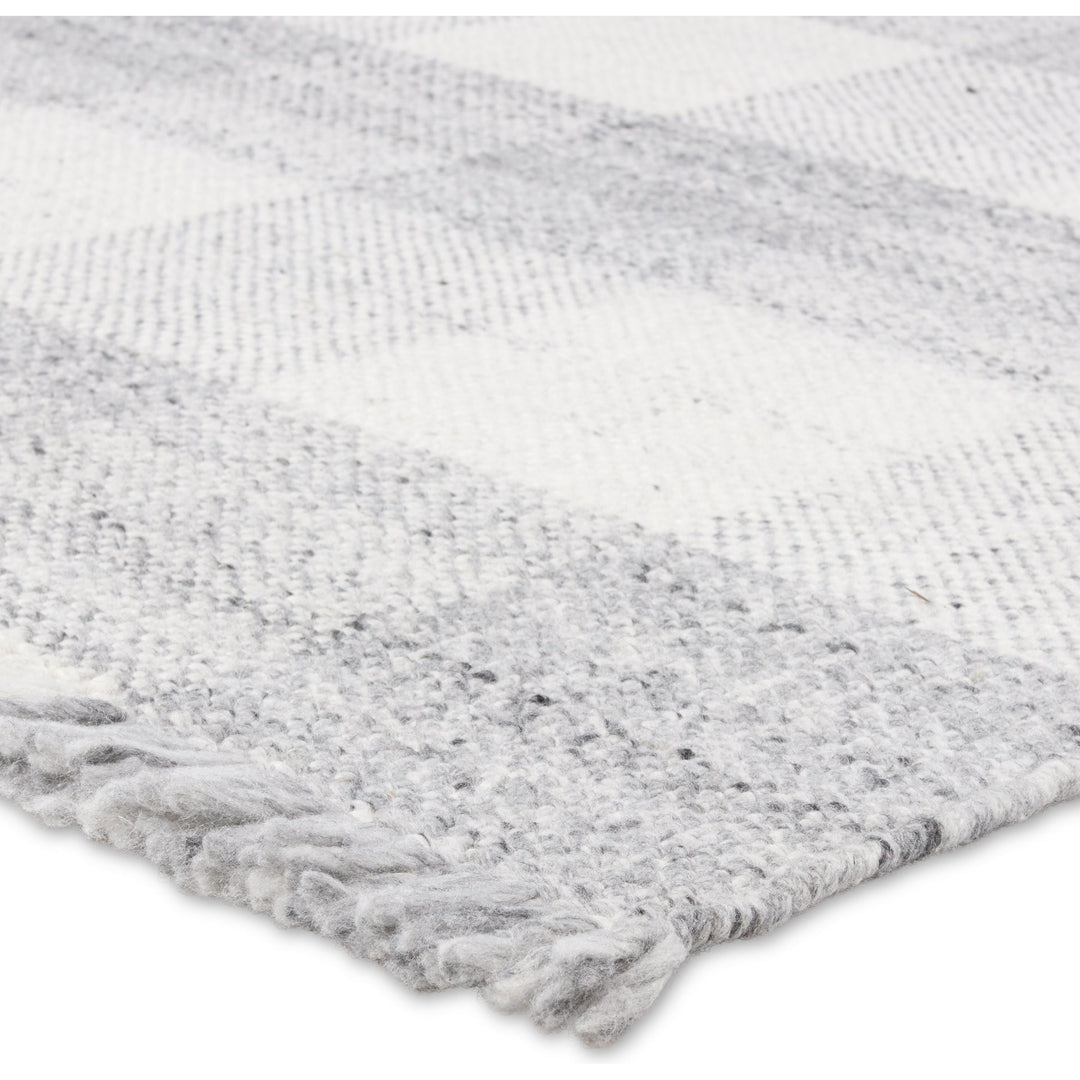 Jaipur Living Truce Handmade Indoor/Outdoor Striped Gray/ Ivory Area Rug (2'X3')