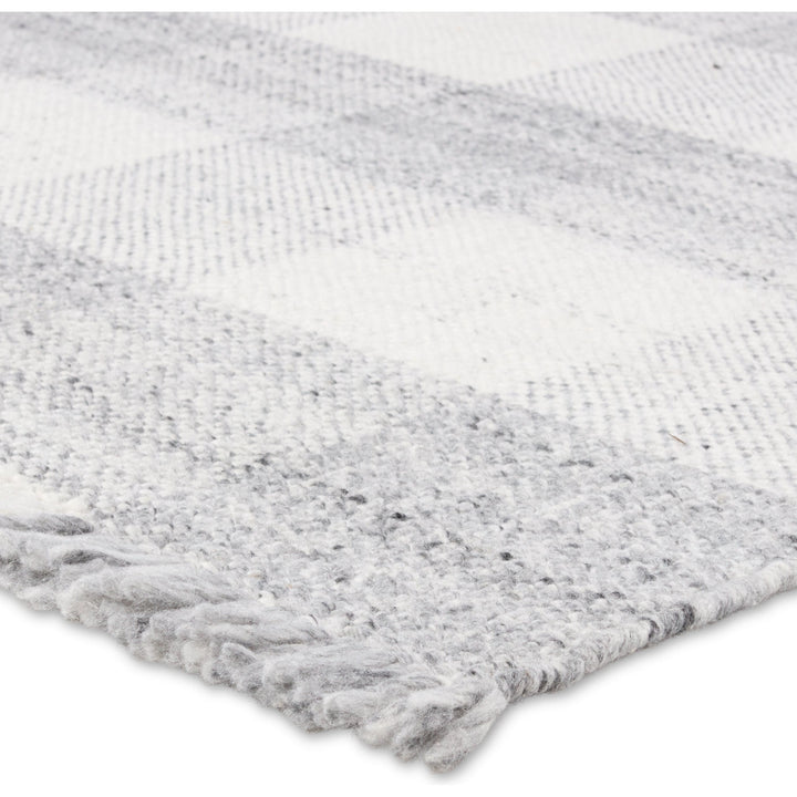 Jaipur Living Truce Handmade Indoor/Outdoor Striped Gray/ Ivory Area Rug (2'X3')