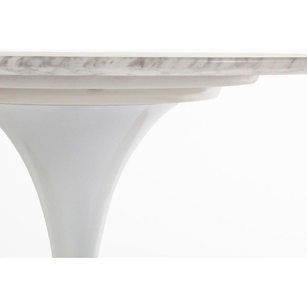 Carrara Marble Pedestal Tulip Dining Table - Round-France & Son-RT335R30WHT-Dining Tables30" Diameter-3-France and Son