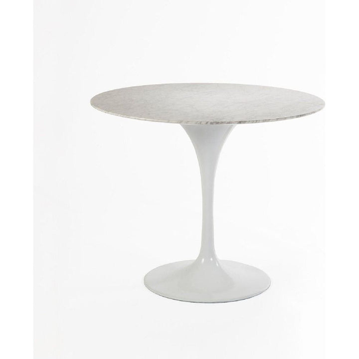 Carrara Marble Pedestal Tulip Dining Table - Round-France & Son-RT335R36-Dining Tables36" Diameter-5-France and Son